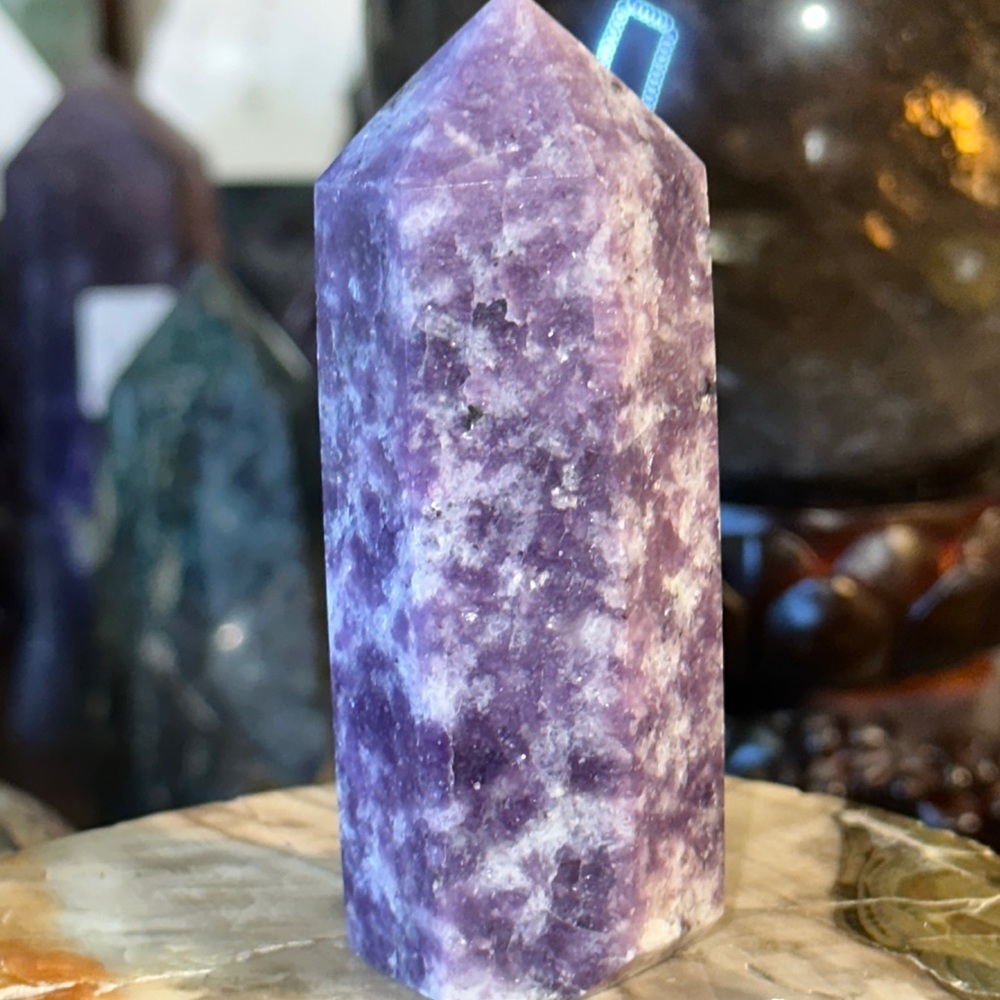 Lepidolite Crystal Point!